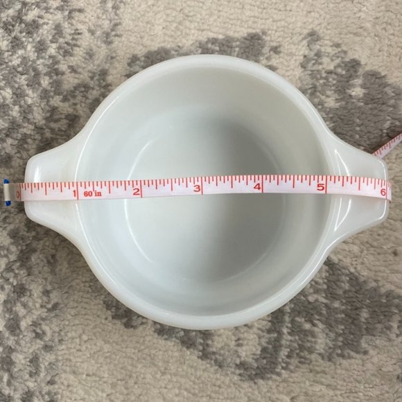 Vintage Dynaware Pyr O Rey Mini Casserole White and Brown Floral Dish - Picture 7 of 7